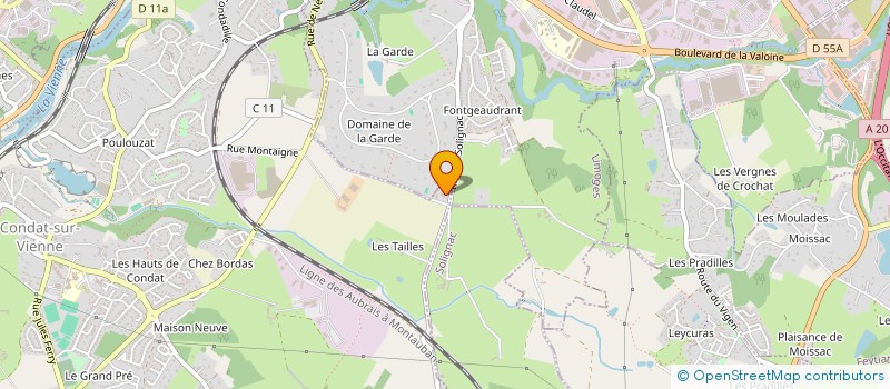 localisation de l'entreprise SARL CHARLES LOUIS  CONDAT-SUR-VIENNE