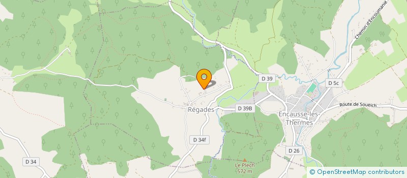 localisation de l'entreprise SARL CHARLES RUZ  REGADES