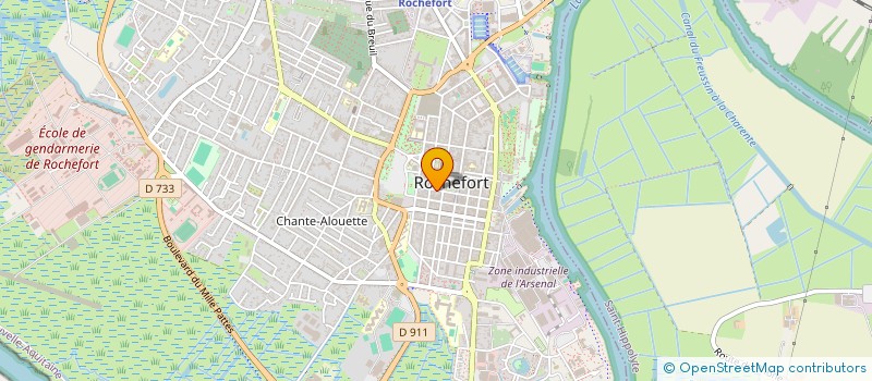 localisation de l'entreprise SARL CHARLEX  ROCHEFORT