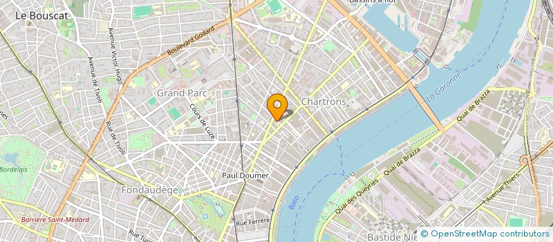 localisation de l'entreprise SARL CHARLINE CORBEL à BORDEAUX