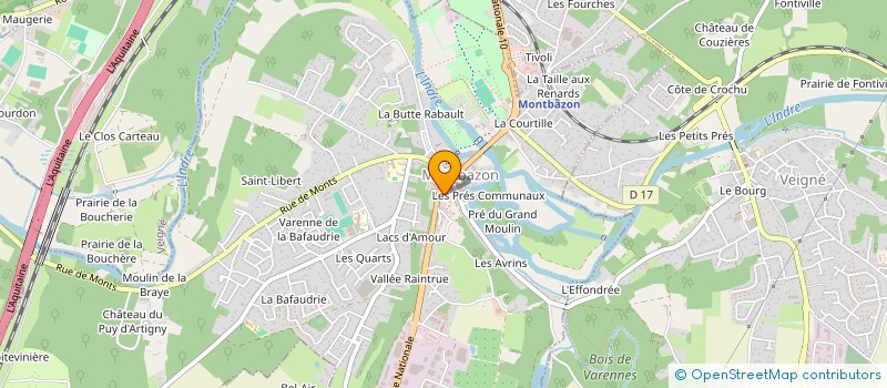 localisation de l'entreprise SARL CHARLISA  MONTBAZON