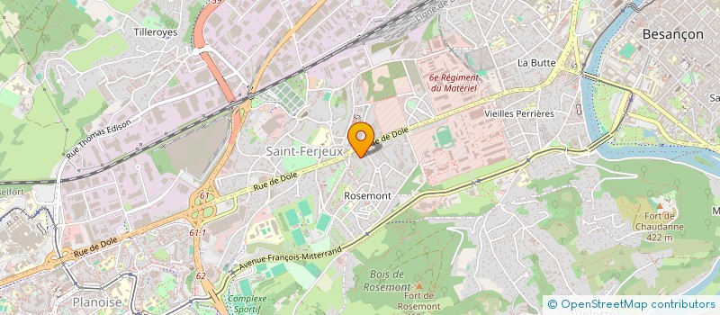 localisation de l'entreprise SARL CHARLY  BESANCON