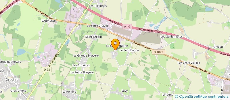localisation de l'entreprise SARL CHARP METAL à SAINT-JEAN-SUR-VEYLE