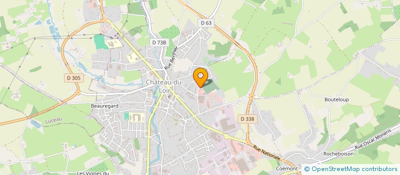 localisation de l'entreprise SARL CHARPENTE COUVERTURE SEVAULT FRERES  MONTVAL-SUR-LOIR