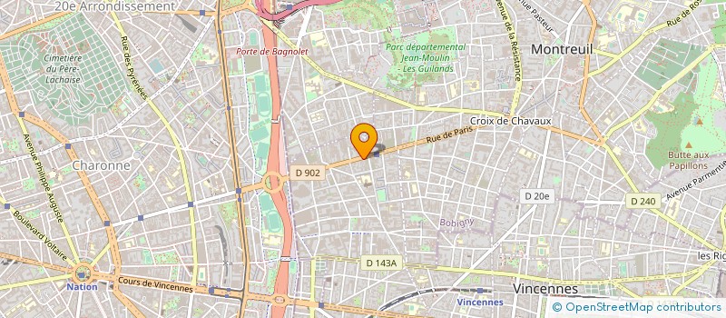 localisation de l'entreprise SARL CHARPENTE SEULE à MONTREUIL