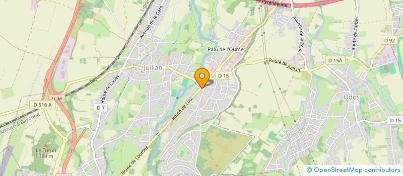 localisation de l'entreprise SARL CHARPENTERIE DE BIGORRE  JUILLAN