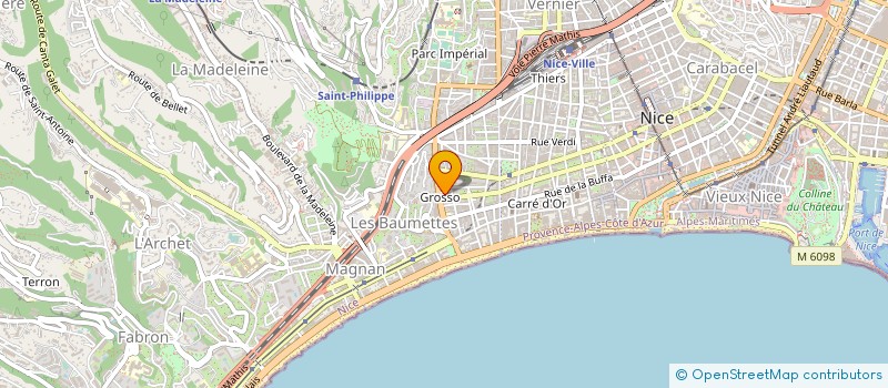localisation de l'entreprise SARL CHARPENTIER à NICE