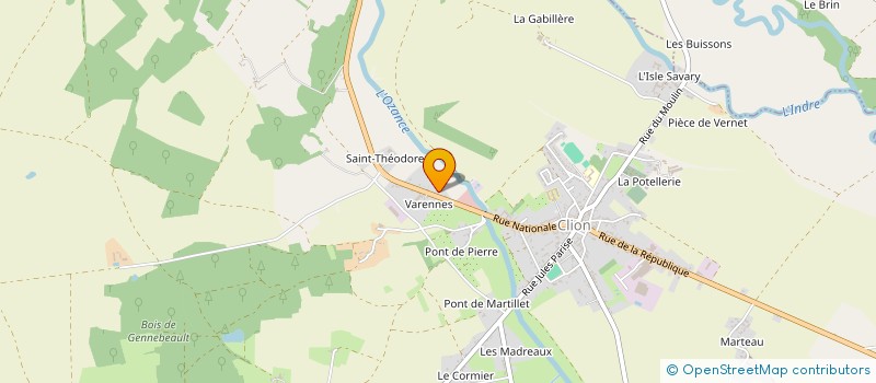localisation de l'entreprise SARL CHARPENTIER MICHEL à CHATILLON-SUR-INDRE