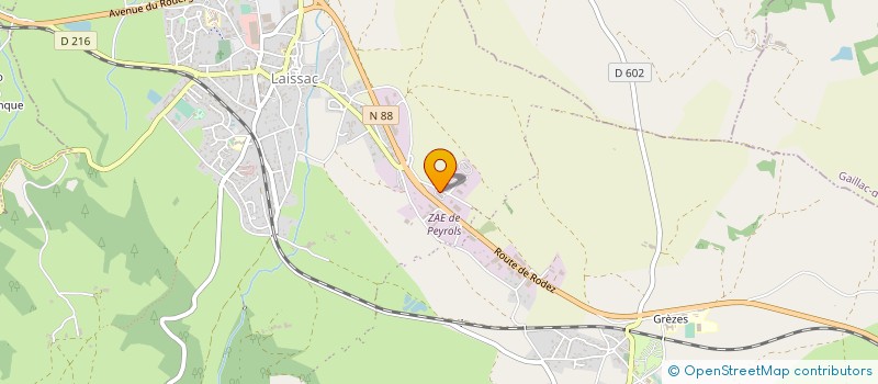 localisation de l'entreprise SARL CHARRIE  LAISSAC-SEVERAC L'EGLISE