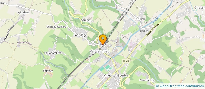 localisation de l'entreprise SARL CHARVET BOBILLON  VAL-DE-VIRIEU