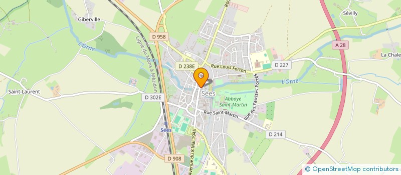 localisation de l'entreprise SARL CHARVIN à SEES