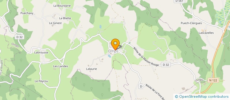 localisation de l'entreprise SARL CHAS à OMPS