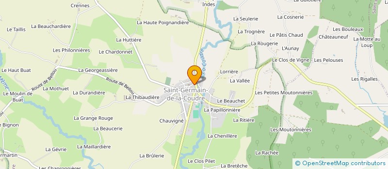 localisation de l'entreprise SARL CHASLIN FRERES à BELFORET-EN-PERCHE