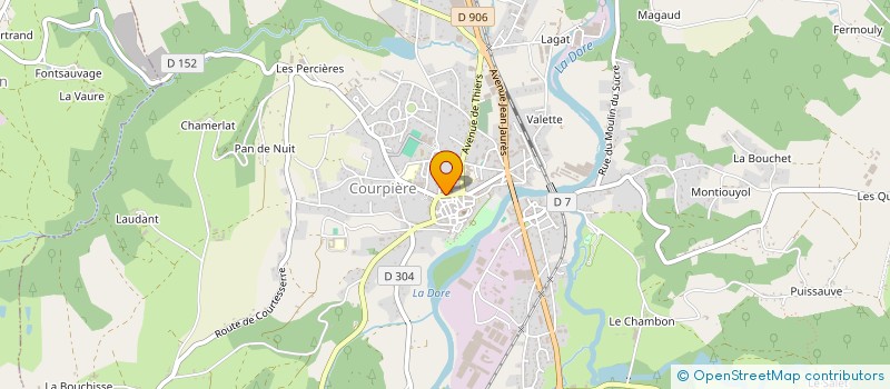 localisation de l'entreprise SARL CHASSAGNE à COURPIERE
