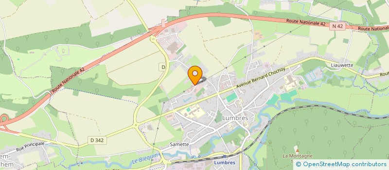 localisation de l'entreprise SARL CHASSAGNE HALLUIN  LUMBRES