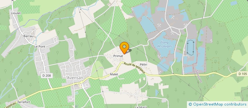 localisation de l'entreprise SARL CHATAIGNER ET FILS  AVENSAN