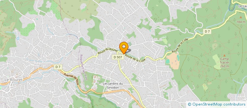 localisation de l'entreprise SARL CHATEAU BERECHIT  ROQUEFORT-LES-PINS