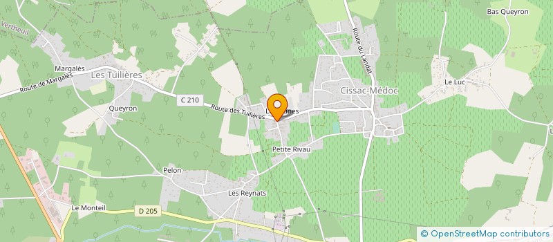 localisation de l'entreprise SARL CHATEAU BERTRAND BRANEYRE à CISSAC-MEDOC