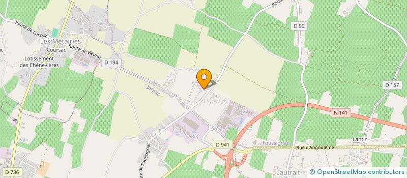 localisation de l'entreprise SARL CHATEAU DE BRILLAC à FOUSSIGNAC