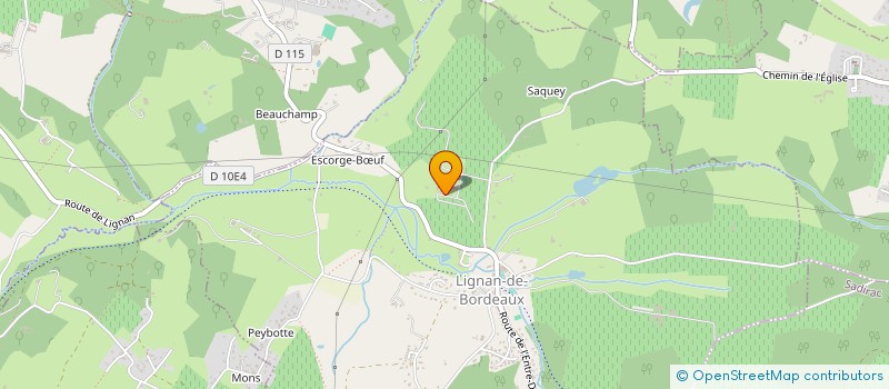 localisation de l'entreprise SARL CHATEAU DE LA LIGNE  LIGNAN-DE-BORDEAUX