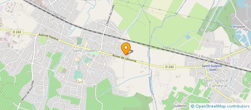 localisation de l'entreprise SARL CHATEAU DES GRAVES à SAINT LOUBES