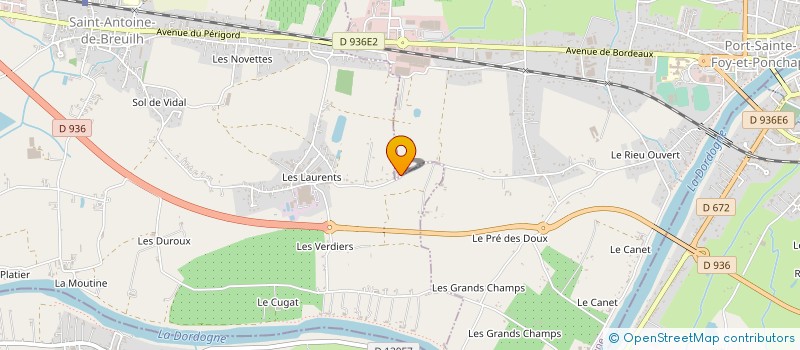 localisation de l'entreprise SARL CHATEAU GAETAN  PORT-SAINTE-FOY-ET-PONCHAPT