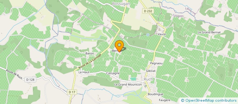 localisation de l'entreprise SARL CHATEAU INTERNET à RUCH