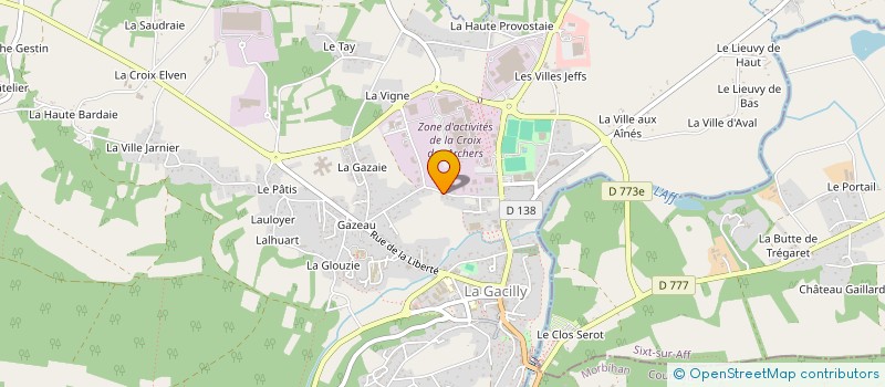 localisation de l'entreprise SARL CHATEL à LA GACILLY