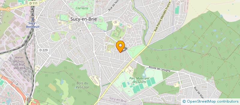 localisation de l'entreprise SARL CHATEL à SUCY-EN-BRIE
