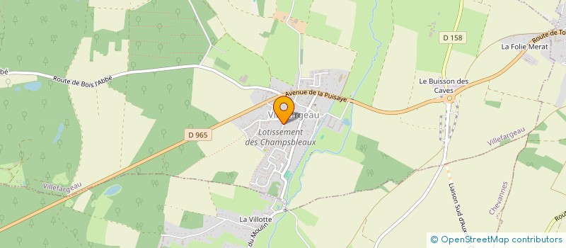 localisation de l'entreprise SARL CHATON FUNERAIRE  VILLEFARGEAU