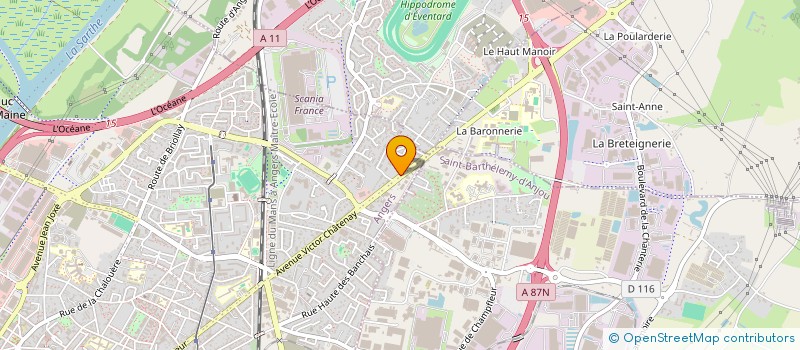 localisation de l'entreprise SARL CHATRON à ANGERS