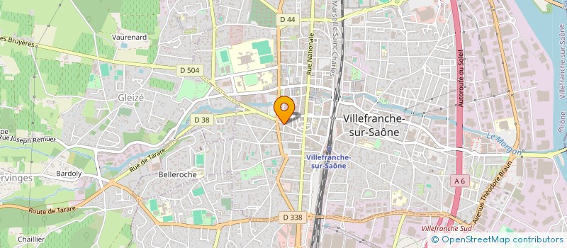 localisation de l'entreprise SARL CHAU à VILLEFRANCHE-SUR-SAONE
