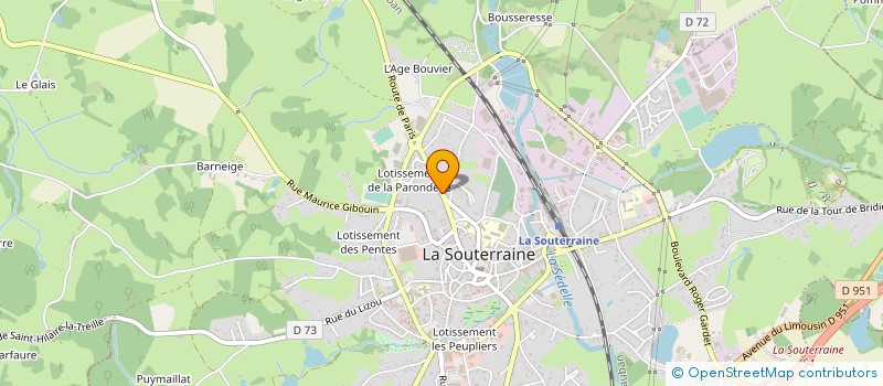 localisation de l'entreprise SARL CHAUCH&CO à LA SOUTERRAINE