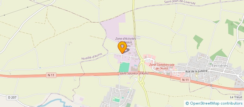 localisation de l'entreprise SARL CHAUD FROID ENERGIE  SAINT-SAUVEUR-D'AUNIS