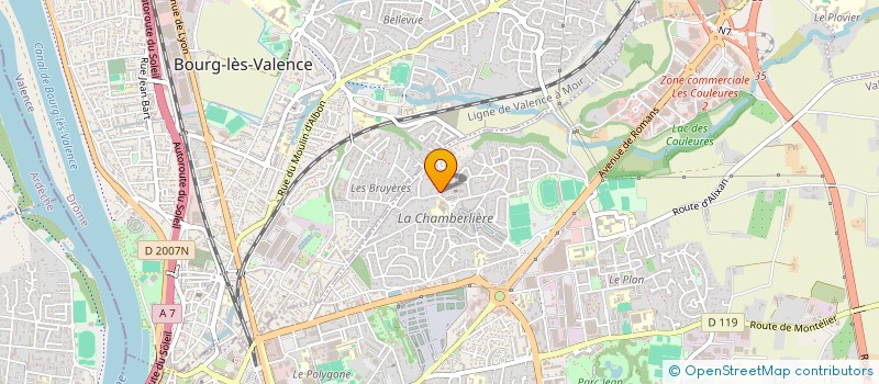 localisation de l'entreprise SARL CHAUDANSON  VALENCE