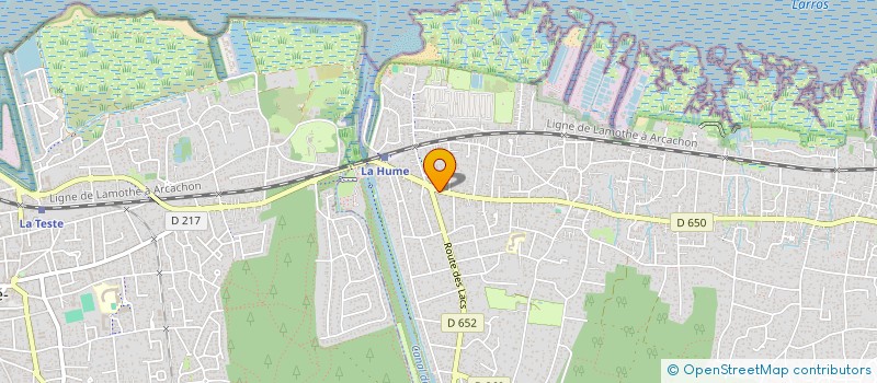 localisation de l'entreprise SARL CHAUFF'LAND  GUJAN MESTRAS