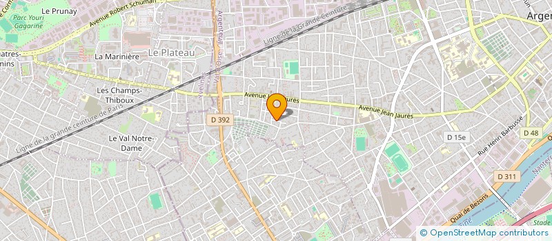 localisation de l'entreprise SARL CHAUFFAG INSTALLAT PLOMBERIE ENTRET à ARGENTEUIL