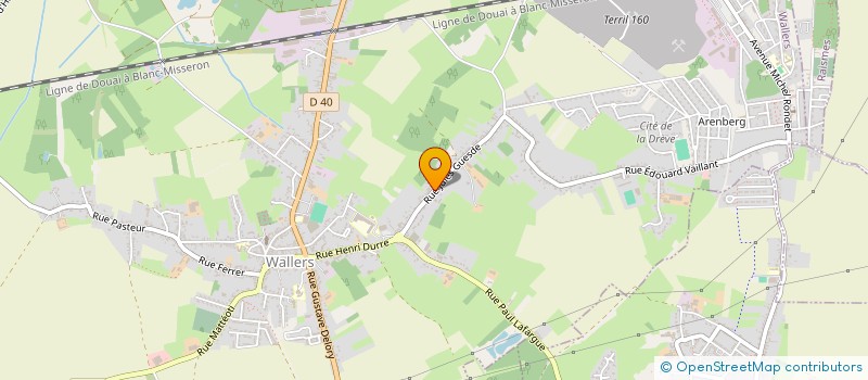 localisation de l'entreprise SARL CHAUFFAGE MAINTENANCE SANITAIRE  WALLERS