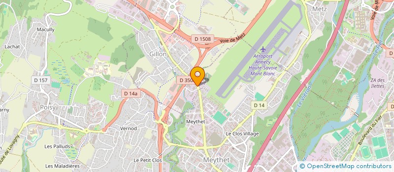 localisation de l'entreprise SARL CHAUFFAGE SANITAIRE CONCEPT  EPAGNY METZ-TESSY