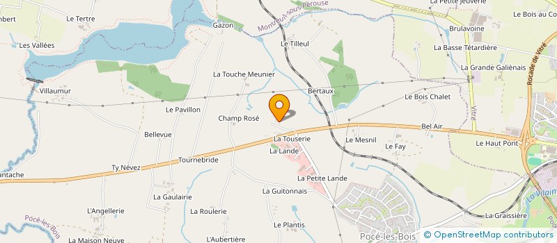 localisation de l'entreprise SARL CHAUPITRE MICKAEL  POCE-LES-BOIS