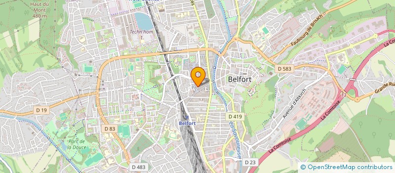 localisation de l'entreprise SARL CHAUSS 90 à BELFORT