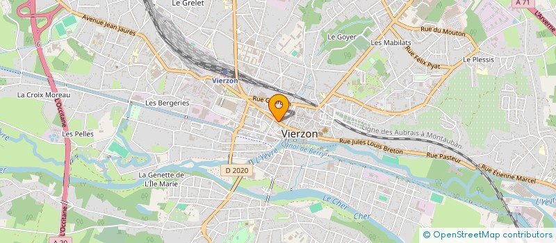 localisation de l'entreprise SARL CHAUSS'MOI à VIERZON