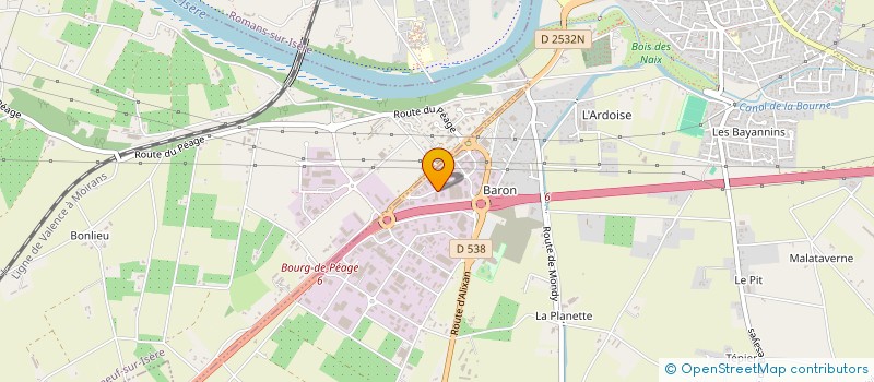 localisation de l'entreprise SARL CHAUSSURES 3B à BOURG-DE-PEAGE