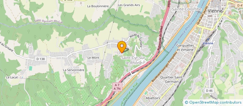 localisation de l'entreprise SARL CHAUSSURES ARTHUR à SAINT-CYR-SUR-LE-RHONE