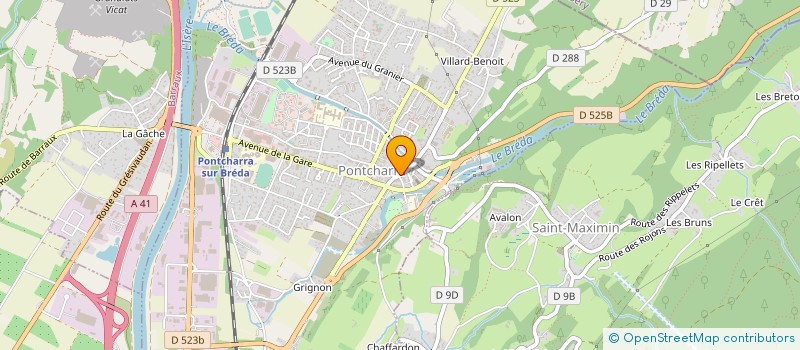 localisation de l'entreprise SARL CHAUSSURES CHATAIN à PONTCHARRA