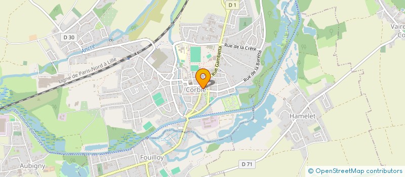 localisation de l'entreprise SARL CHAUSSURES DEHEUL à CORBIE