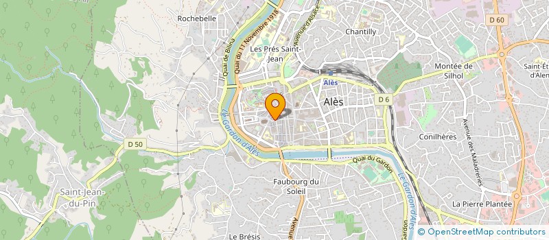 localisation de l'entreprise SARL CHAUSSURES FABRE à ALES