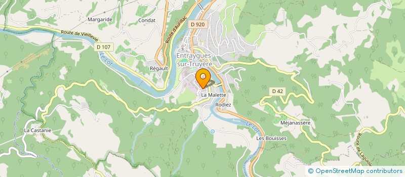 localisation de l'entreprise SARL CHAUSSURES JOULIA à ENTRAYGUES-SUR-TRUYERE