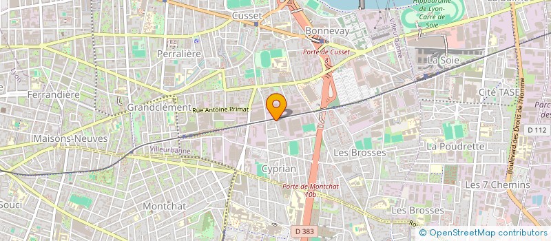 localisation de l'entreprise SARL CHAUSSURES MARCHAND à VILLEURBANNE