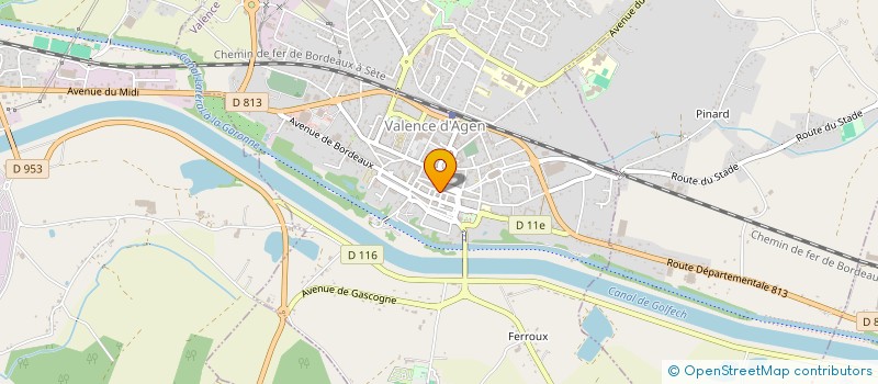 localisation de l'entreprise SARL CHAUSSURES MOGNARD à VALENCE
